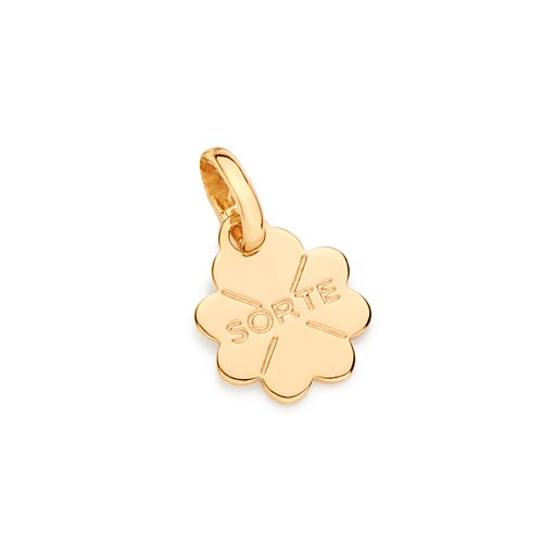 PINGENTE TREVO BANHADO A OURO 18K