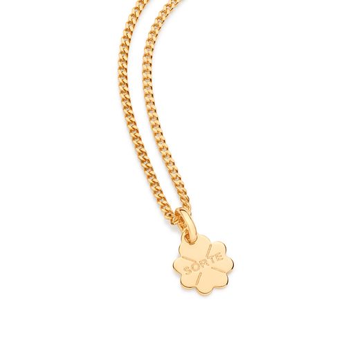 PINGENTE TREVO BANHADO A OURO 18K