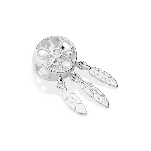 BERLOQUE APANHADOR DE SONHOS DE PRATA 925 COM ZIRCÔNIAS