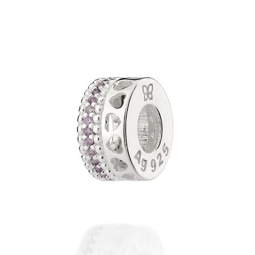 BERLOQUE STOPPER SEPARADOR DE PRATA COM ZIRCÔNIAS