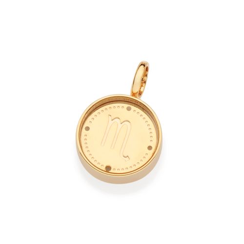 PINGENTE SIGNO ESCORPIÃO BANHADO A OURO 18K