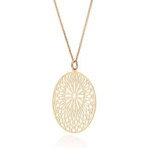 MAXI PINGENTE ARABESCOS BANHADO A OURO 18K