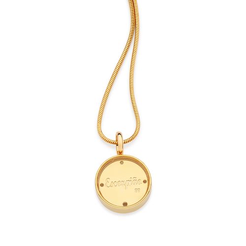 PINGENTE SIGNO ESCORPIÃO BANHADO A OURO 18K