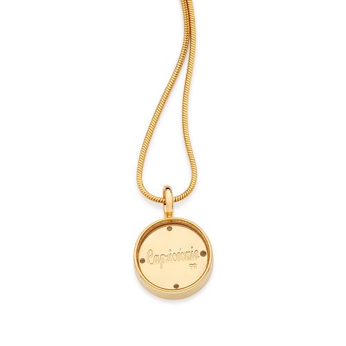 PINGENTE SIGNO CAPRICÓRNIO BANHADO A OURO 18K