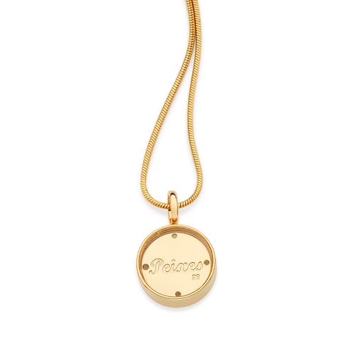 PINGENTE SIGNO PEIXES BANHADO A OURO 18K