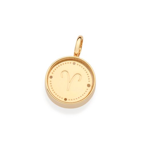 PINGENTE SIGNO ÁRIES BANHADO A OURO 18K