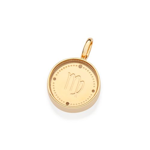 PINGENTE SIGNO VIRGEM BANHADO A OURO 18K