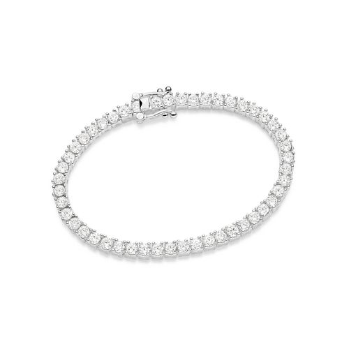 PULSEIRA RIVIERA DE PRATA MACIÇA 925 COM ZIRCÔNIAS