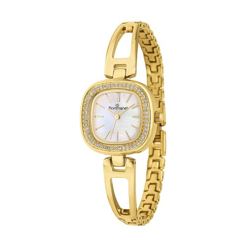 RELÓGIO ANALÓGICO SOCIAL DOURADO