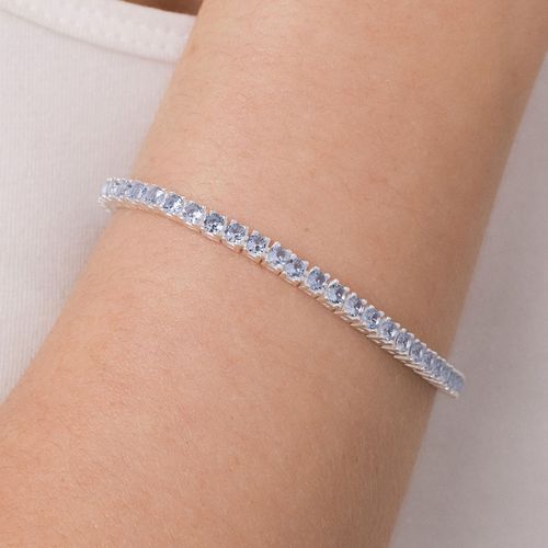 PULSEIRA RIVIERA DE PRATA MACIÇA 925 COM ZIRCÔNIAS