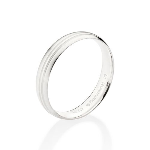 ALIANÇA ANATÔMICA DE PRATA 925