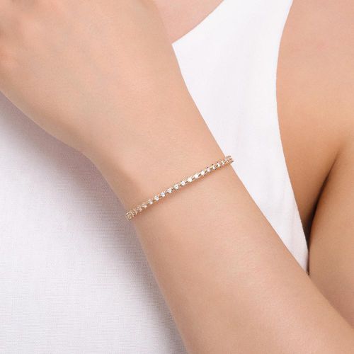 BRACELETE BANHADO A OURO 18K COM ZIRCÔNIAS
