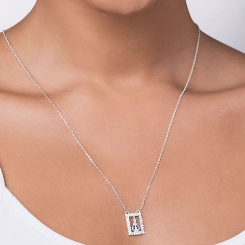 ESCAPULÁRIO NOSSA SENHORA APARECIDA E CORAÇÃO COM CRUZ DE PRATA MACIÇA 925 COM ZIRCÔNIAS
