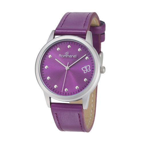 RELÓGIO ANALÓGICO SOCIAL PRATA COM PULSEIRA DE COURO SINTÉTICO