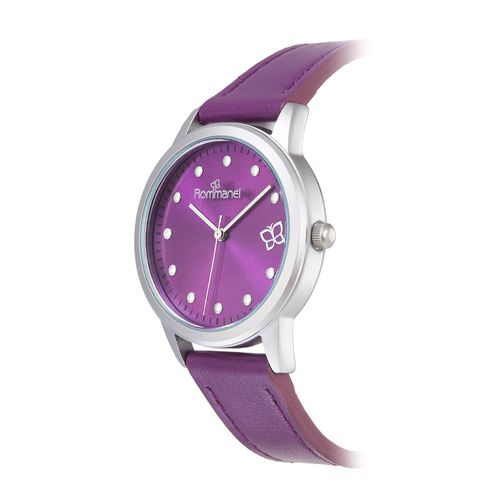 RELÓGIO ANALÓGICO SOCIAL PRATA COM PULSEIRA DE COURO SINTÉTICO