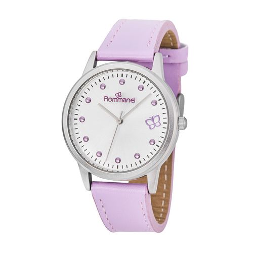 RELÓGIO ANALÓGICO SOCIAL PRATA COM PULSEIRA DE COURO SINTÉTICO