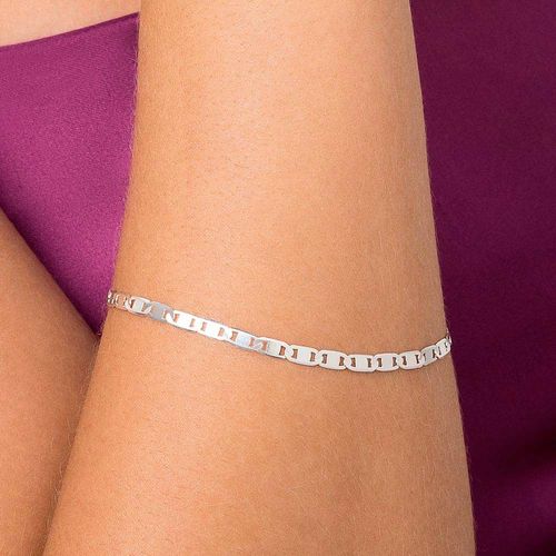 PULSEIRA ELO PIASTRINE DE PRATA 925