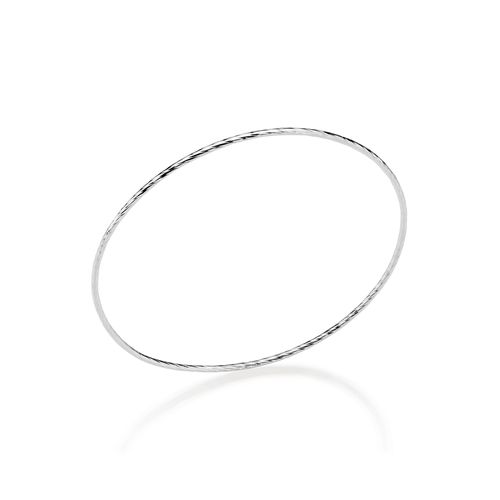 BRACELETE COM ARO TORCIDO DE PRATA MACIÇA 925