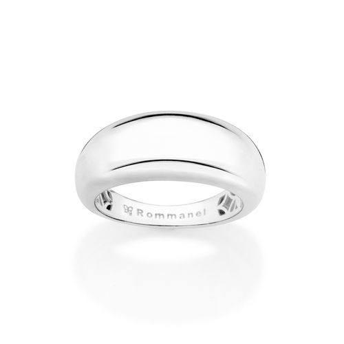 ANEL BOMBE DE PRATA MACIÇA 925