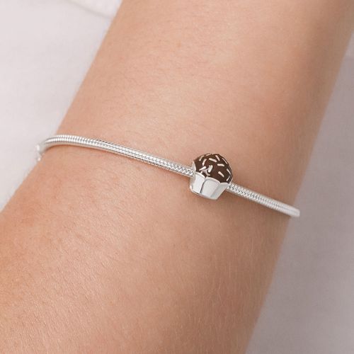 BERLOQUE PASSANTE BRIGADEIRO DE PRATA MACIÇA 925 COM RESINA