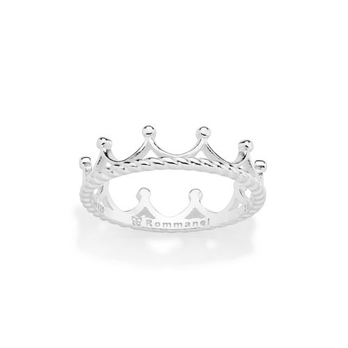 ANEL SKINNY COROA DE PRATA MACIÇA 925