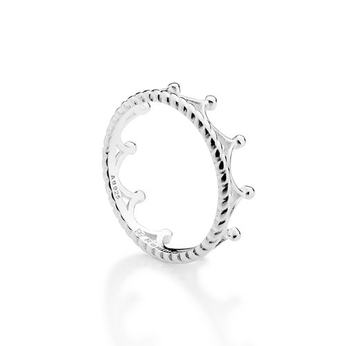 ANEL SKINNY COROA DE PRATA MACIÇA 925