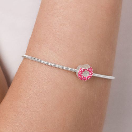 BERLOQUE DONUTS DE PRATA MACIÇA 925 COM RESINA