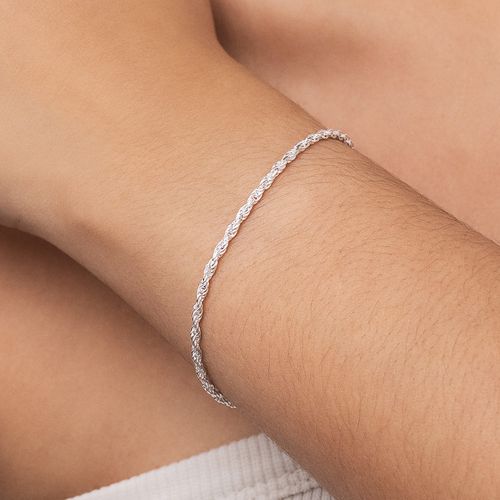 PULSEIRA FIO BAIANO DE PRATA MACIÇA 925