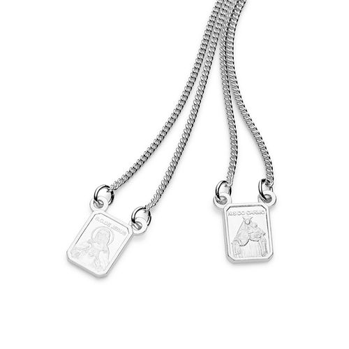 ESCAPULÁRIO DE PRATA MACIÇA 925