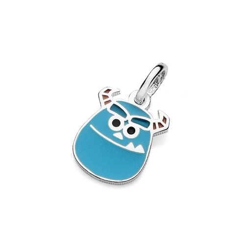PINGENTE DO SULLEY DE PRATA MACIÇA 925 COM RESINA