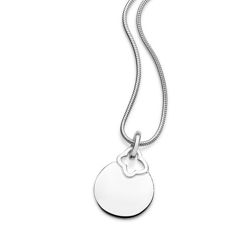 PINGENTE PERSONALIZÁVEL COM LOGO ROMMANEL VAZADO DE PRATA MACIÇA 925