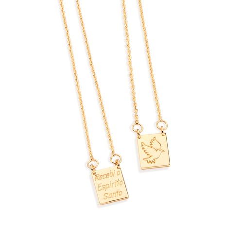 ESCAPULÁRIO BANHADO A OURO 18K