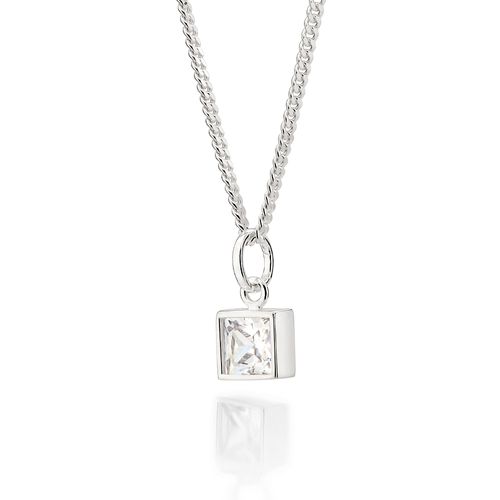 PINGENTE SOLITÁRIO DE PRATA 925 COM ZIRCÔNIA