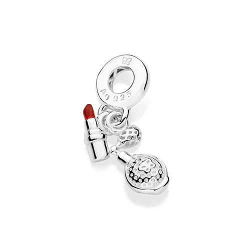 BERLOQUE PERFUME E BATOM DE PRATA MACIÇA 925 COM APLICAÇÃO DE RESINA