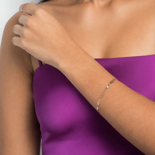 PULSEIRA BANHADA A OURO 18K COM ZIRCÔNIAS