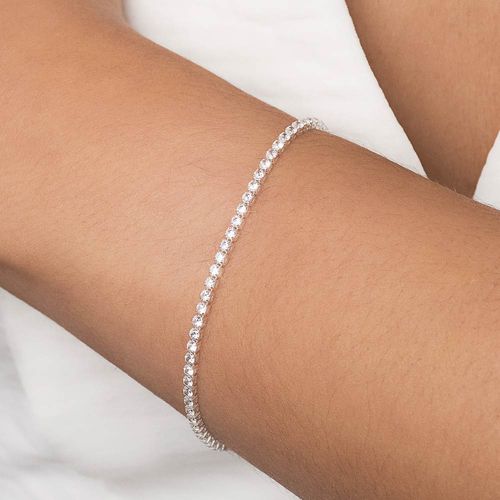 PULSEIRA RIVIERA DE PRATA MACIÇA 925 COM ZIRCÔNIAS