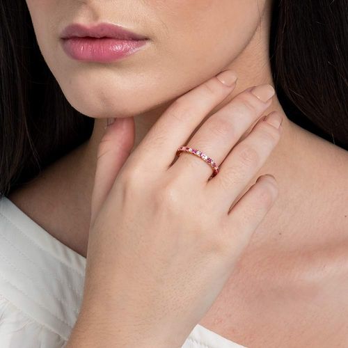 APARADOR DE ALIANÇA BANHADA A OURO 18K COM ZIRCÔNIAS