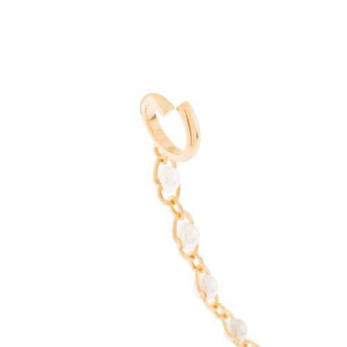 BRINCO PARA FONE DE OUVIDO BANHADO A OURO 18K COM PÉROLA