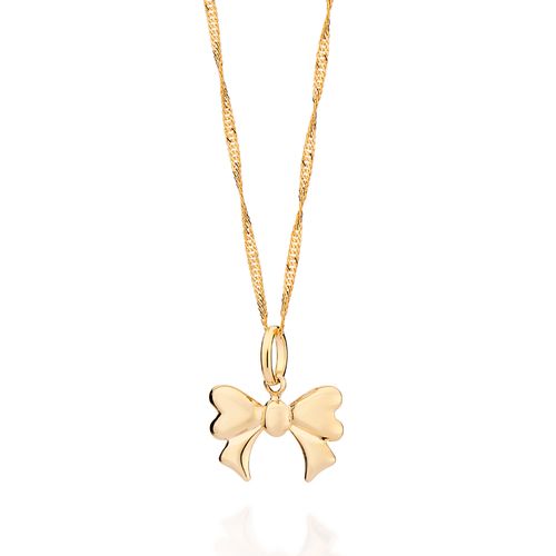 PINGENTE LAÇO BANHADO A OURO 18K