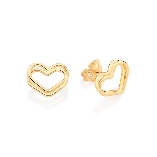 BRINCO CORAÇÃO BANHADO A OURO 18K