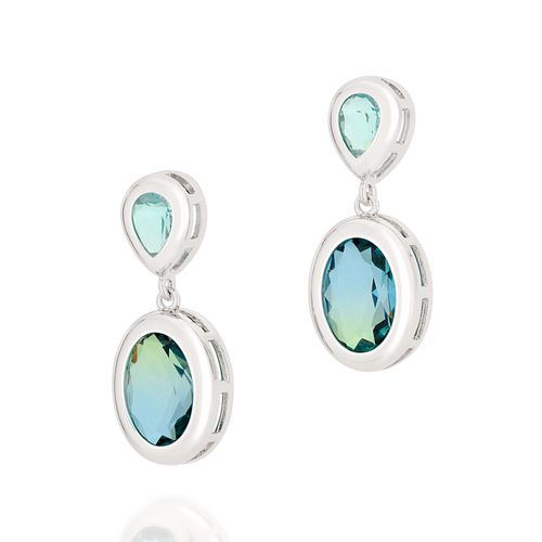 BRINCO BANHADO A RHODIUM COM CRISTAIS