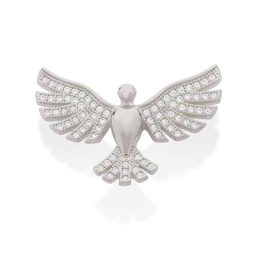 PINGENTE BANHADO A RHODIUM NO FORMATO DE ESPÍRITO SANTO
