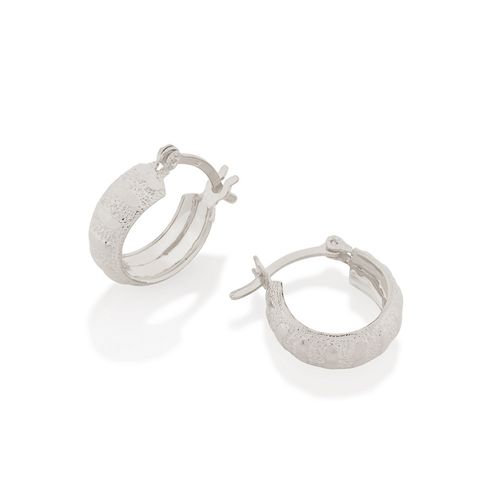 BRINCO ARGOLA BANHADO A RHODIUM