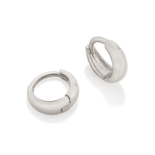BRINCO ARGOLA BANHADO A RHODIUM