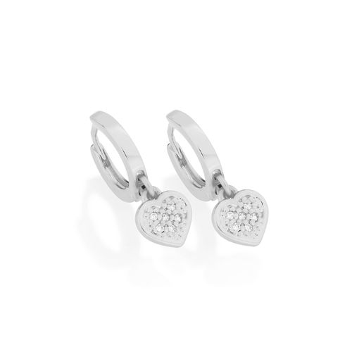 BRINCO BANHADO A RHODIUM COM ZIRCÔNIAS