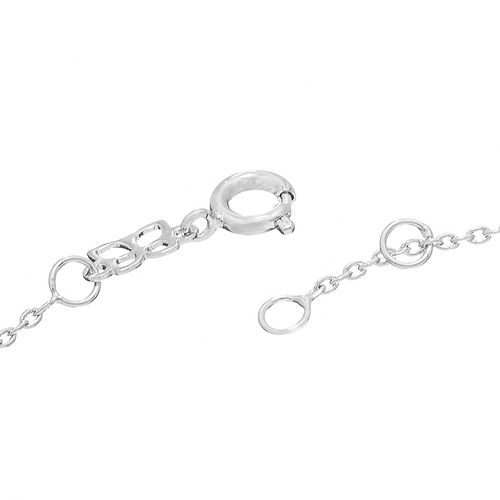 PULSEIRA BANHADA A RHODIUM COM ZIRCÔNIAS