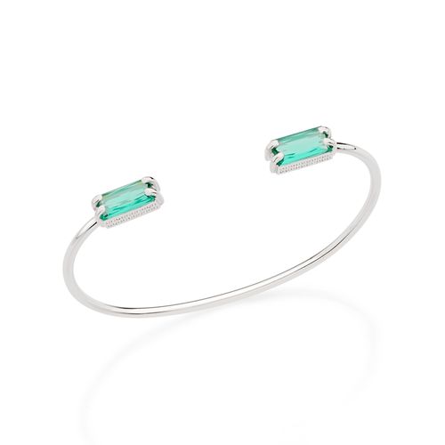 PULSEIRA BANHADA A RHODIUM COM CRISTAIS