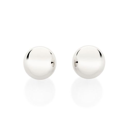 BRINCO BOLA BANHADO A PLATINA