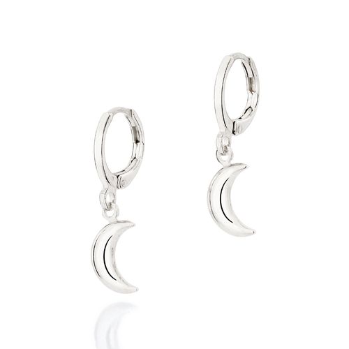 BRINCO ARGOLA LUA BANHADO A PLATINA