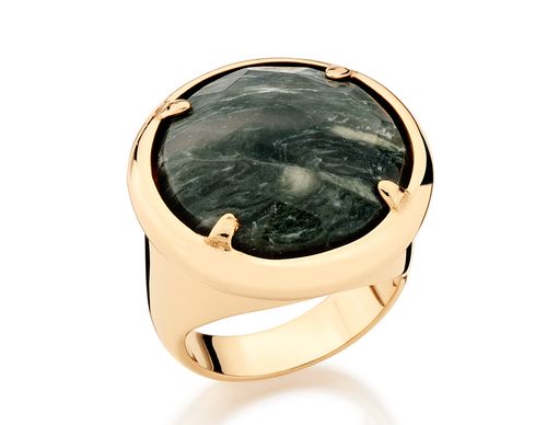 ANEL BANHADO A OURO 18K COM CRISTAL